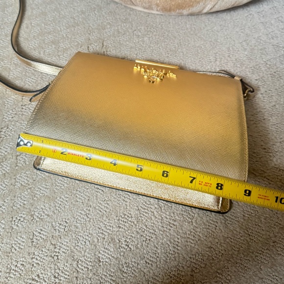 Prada Gold Crossbody Bag with Metallic Finish